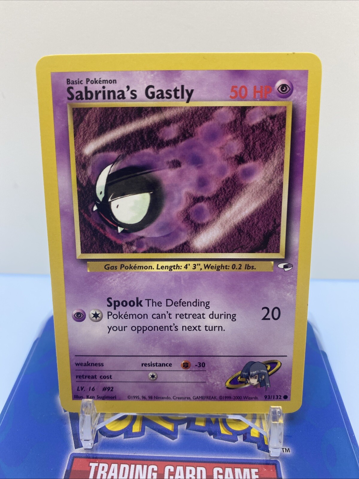 Sabrina's Gastly #93 & #96 2000 Gym Heroes Pokemon Card Vintage Common NM