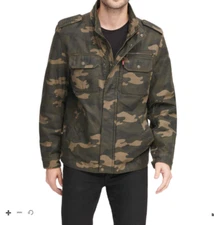 Levis  Men's Military Jacket  in Black, Navy, Camouflage S, M,L, XL 2XL Was $160