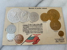 postcard coin card USA dollar cion card America