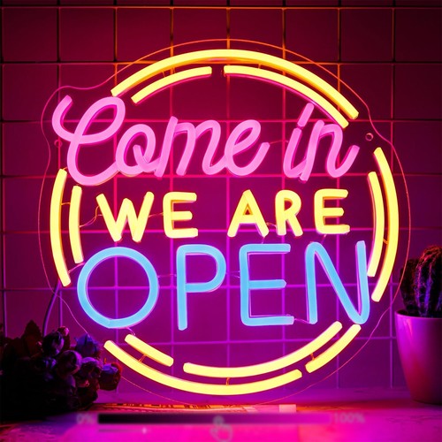 Custom led open sign neon for business signs light with hours Shop windows sign - Picture 19 of 22