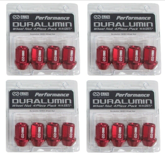 Enkei GENUINE OEM Performance Duralumin Normal Lug Nuts Set 35mm