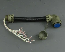 Connector, MS3108B-28-20S, Right Angle, 14 Sockets, Amphenol 9760 - 28P CAP