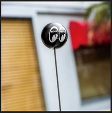 MOON Antenna TOPPER Ball Hot Rod Custom auto Mooneyes Logo car truck nhra scta