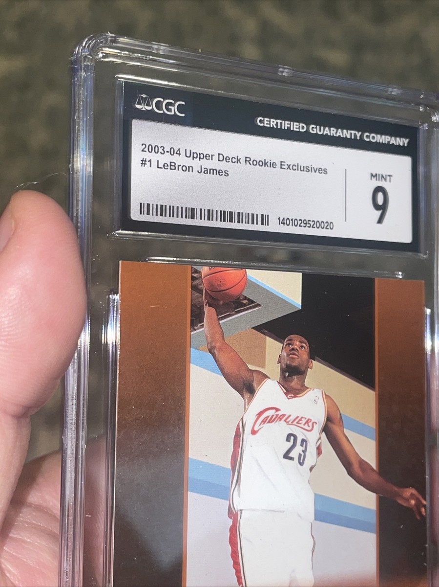 2003-04 Upper Deck LeBron James 1 Rookie ERROR MISSING Foil CHROME