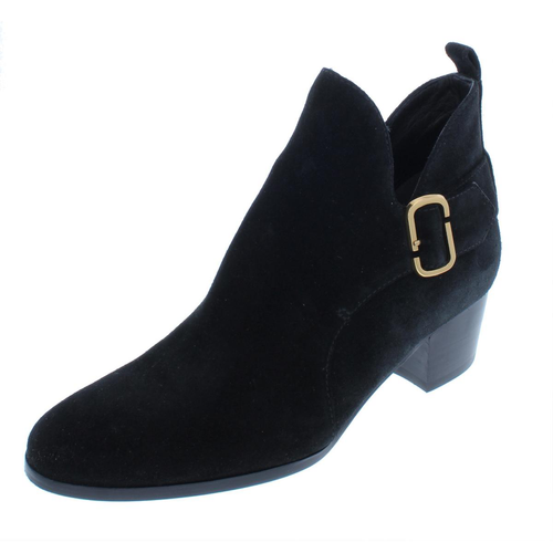 Stivaletti da donna Marc Jacobs Ginger Interlock neri scamosciati taglia US 6 EUR 36 nuovi senza scatola - Foto 2 di 12