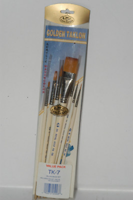 Royal and Langnickel Beginner Variety Brush Set Royal Gold 7 PACK TK-7
