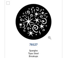 Rosco Lighting Gobos, 3 USED, "Spangles", Silver. Metal, Great on stage 