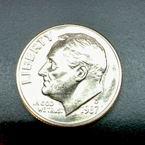 1987 D Roosevelt Dime - BU Gem - Uncirculated - Free Shipping