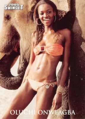 2005 SPORTS ILLUSTRATED SWIMSUIT Trading Card #76 OLUCHI ONWEAGBA