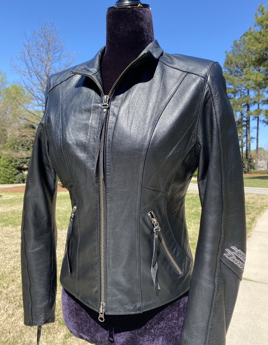 Harley-Davidson Women's Black Leather Jacket XS 97013-06VW