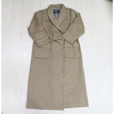 Burberrys Wool Cashmere Coat M Beige Vintage Classic Long Trench Overcoat
