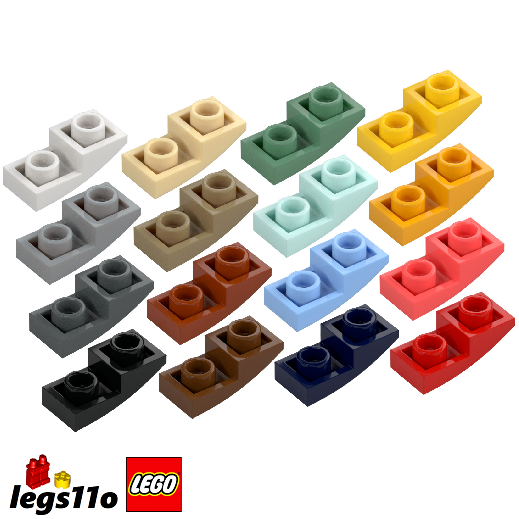 LEGO 24201 Pack of 1x 2x 4x 8x - Slope 1x2 Curved Inverted NEW | eBay