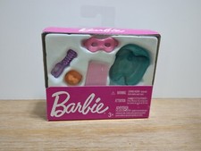 Barbie Spa Accessory Set Eye Mask Foot Soak Basin Small Towel Brush 2018 New