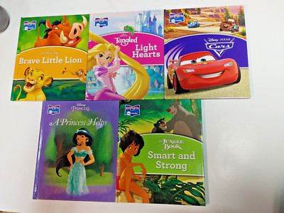 Story Reader Me Reader Book Lot Of 5 Disney Lion King Cars Tangled Jungle Book