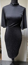 Gianni Bini Black Sparkle Short Party Evening Cocktail Concert Dress - Size XS