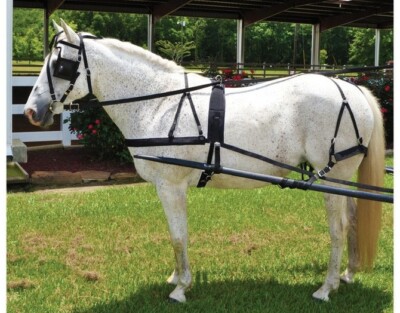 Horse Driving Harness - Black Nylon - Horse Size - Low Maintenance