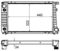 Mahle KüHler WasserküHler MotorküHler FüR BMW 3Er Cabriolet E30 320I 325I