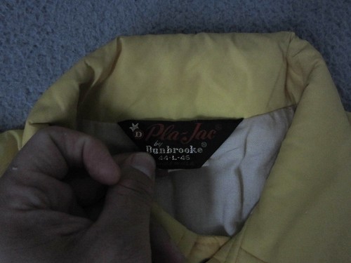 Vintage John Deere Jacket Mens Large Yellow 70s Bomber Satin Nylon UAW - Picture 4 of 10