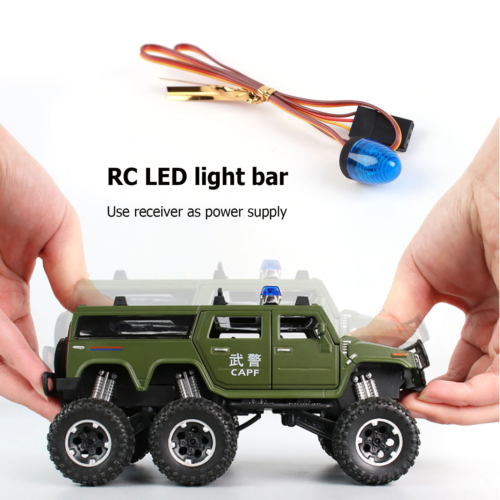 Rieder RC Scheinwerfer Set 4x - Für AXIAL SCX10 TRX4 TRX6 Crawler
