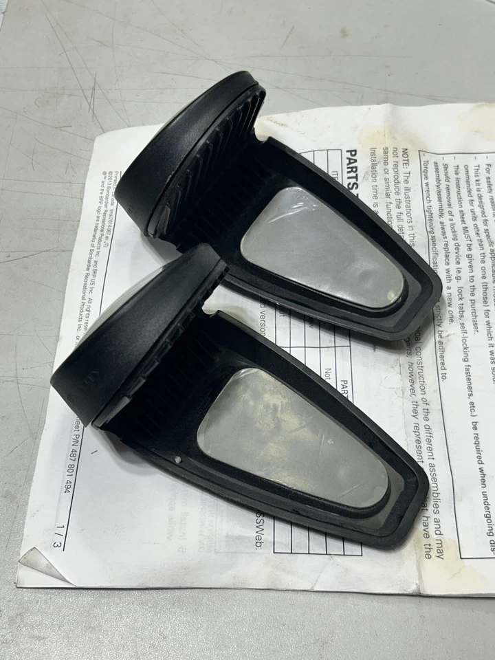 NOS BRP Windshield Mirror Kit Bolt-on 860-200-103 **READ DESCRIPTION** - Image 2 of 4