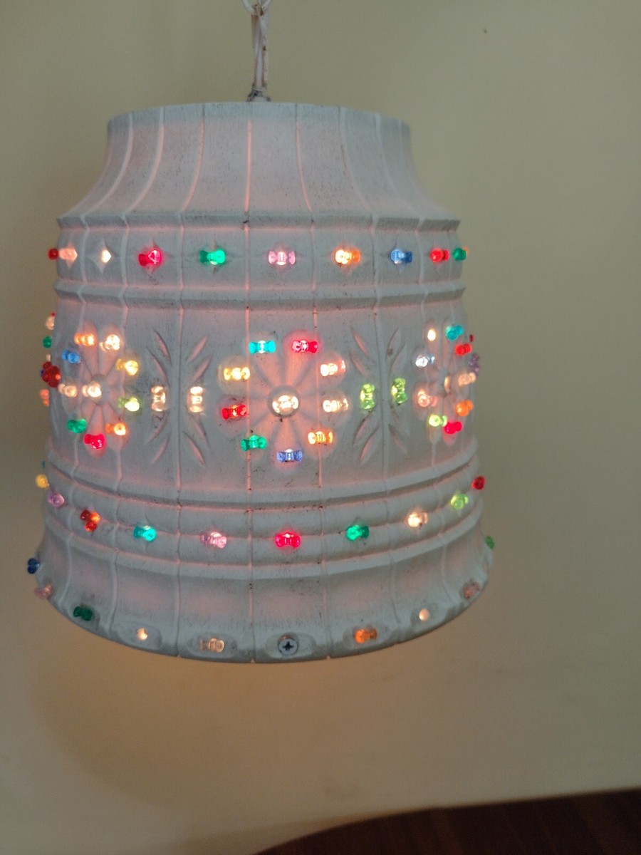USA LAWNWARE ランプ　ヴィンテージ　クリスマス　アウトドア Vintage 70s LAWNWARE USA Beads Outdoor Hanging Swag Lamp RV