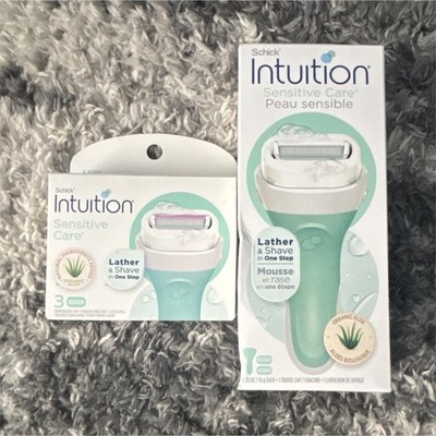 Schick Intuition Sensitive Care Cartridge Razor Women Legs/Underarms Green/White