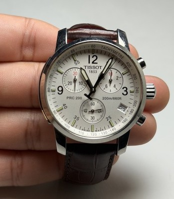 Tissot PRC 200 Chronograph White Dial Quartz Men s Watch T461 white 200m 40mm