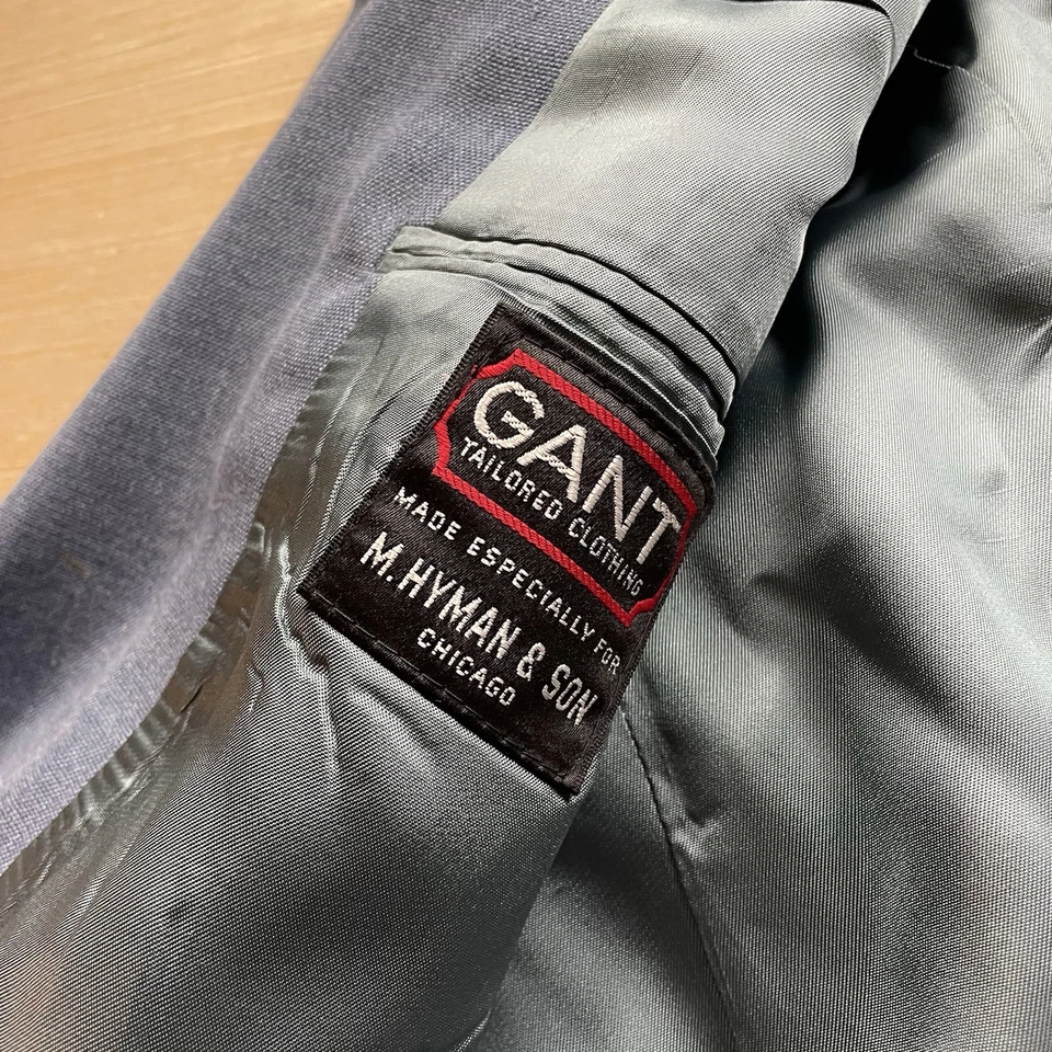 Chaqueta Gant Abrigo Deportivo 48 Traje de Ocio Blazer Botones Dorados Vintage Años 70 80 Foto 3 de 4