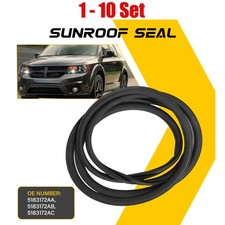 Black Sunroof Glass Weatherstrip Seal Molding 1-10Set Fit 2008-2012 JEEP LIBERTY