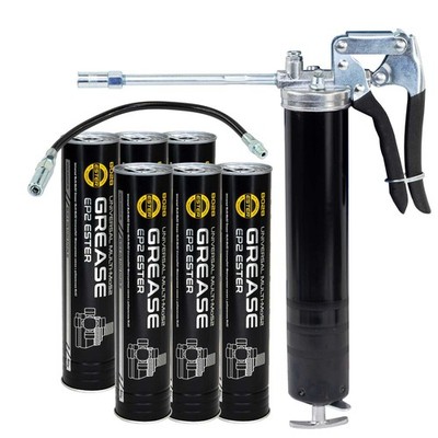 Schmierfett EP-2 Multi.MoS2 Universalfett 8028 MANNOL 6 X 400 g + Fettpresse