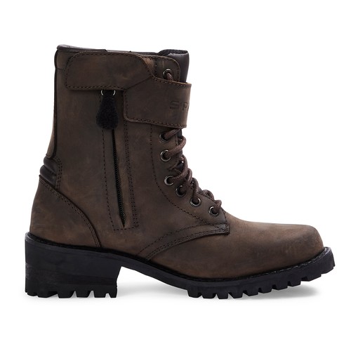 SPADA PISTON CE WP Ladies Motorcycle BOOTS BROWN SIZE 39 - Picture 3 of 5