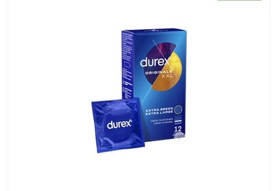 Durex Originals XXL 12er Pack | Extra große Kondome 60mm, Latex, Reservoir