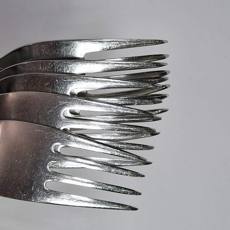 WMF Murray Hill Stainless Flatware Germany 5 Salad Forks (7 inch) - Image 4 of 4