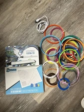 MYNT3D Printing Pen w Tecboss PLA Filament 20 Colors & Silicone Design Mat NEW