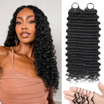 Human Crochet Hair for Black Women Deep wave Crochet Human  display picture 1