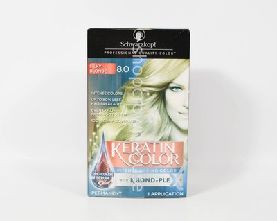 Schwarzkopf Keratin Color Anti-Age Permanent Hair Color #8.0 SILKY BLONDE