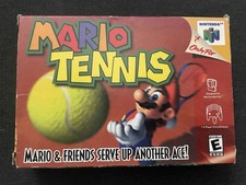 Mario Tennis Nintendo 64 N64 Original Game Cartridge + Manual + Box