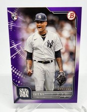 2022 Bowman Luis Gil Purple Rookie RC /250 Yankees #72