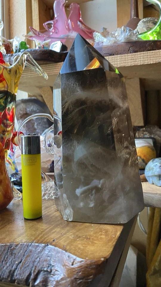 XL 19cm Smoky Quartz Crystal Tower Point 1.5KG | Grounding Protection - Image 3 of 4