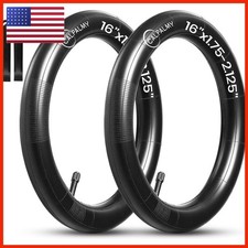 CALPALMY 2 Pack 16" x 1.75/1.95/2.125" Kids Bike Inner Tubes 32mm Schrader Valve