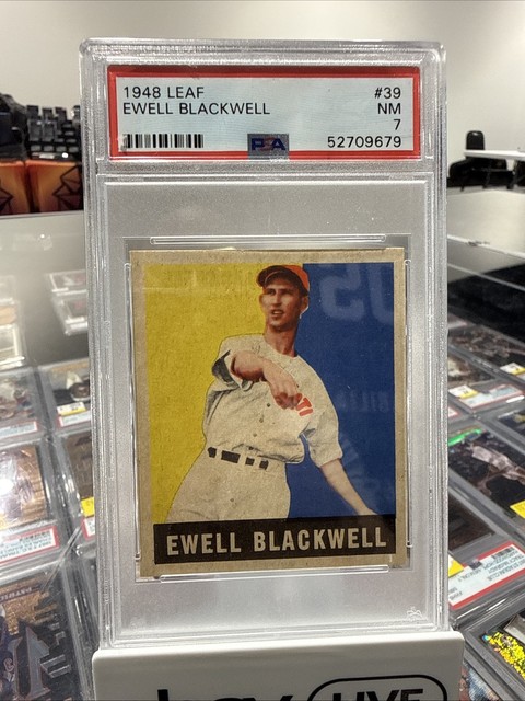 1948 Leaf #39 Ewell Blackwell PSA 7 CENTERED SHARP WOW