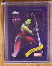 2025 Topps Chrome Marvel Gamora #140 Purple Shimmer Refractor 46/75