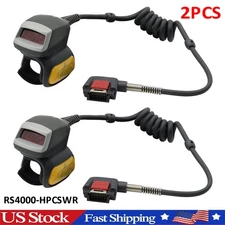 2Pcs RS4000 1D CORDED RING FINGER SCANNER Symbol Motorola Zebra RS4000-HPCSWR