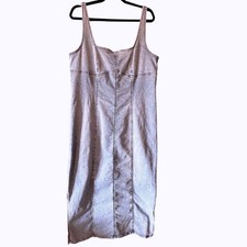 Wild Fable XL Denim Jean Dress Elastic Stretch Strap Sleeveless Midi Casual NWT