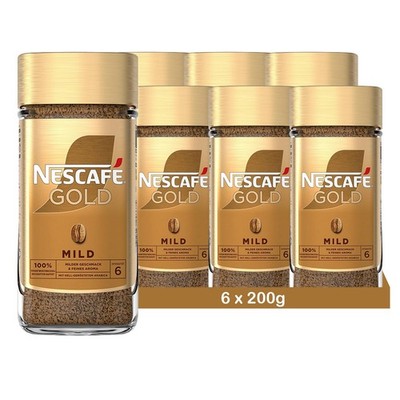 NESCAFÉ Gold Mild löslicher Kaffee (6 x 200g) Instantkaffee