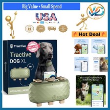 XL Dog GPS Tracker with Live Monitoring Virtual Fence Waterproof Green