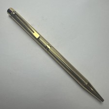 Sheaffer Targa Diamond Squares Ballpoint Pen Gold Plated