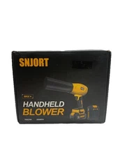 Leaf Blower Cordless with Battery and Charger 300,000 RPM Extended Nozzle Yellow