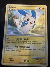 Minun HGSS17 Hgss Holo 15+ YEAR OLD CRACKED ICE PROMO * RARE* HOLO BLEED CUTE! on eBay