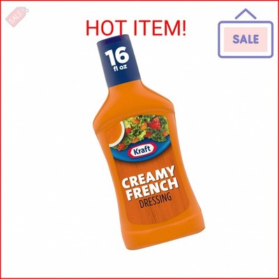 Kraft Creamy French Dressing, 16 fl oz Bottle